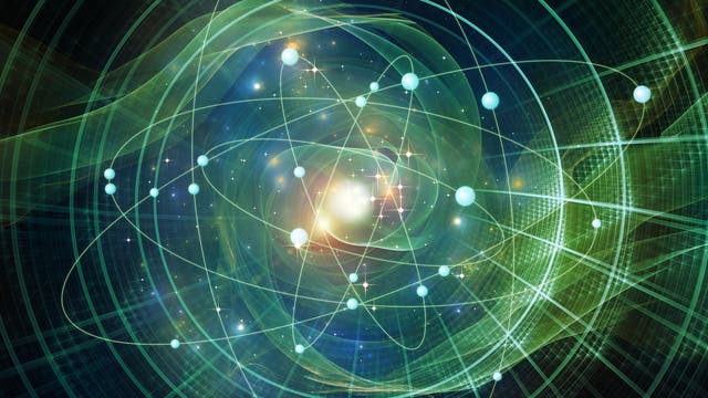 Atom mit Elektronen (Symbolbild)
