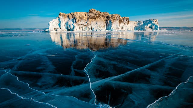 Zugefrorener Baikalsee