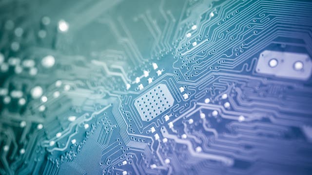 Eine Computerplatine