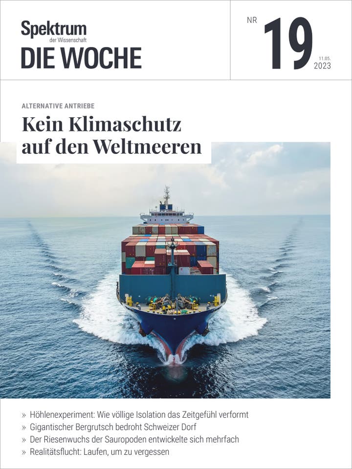 Spektrum – Die Woche – 19/2023 – Kein Klimaschutz auf den Weltmeeren