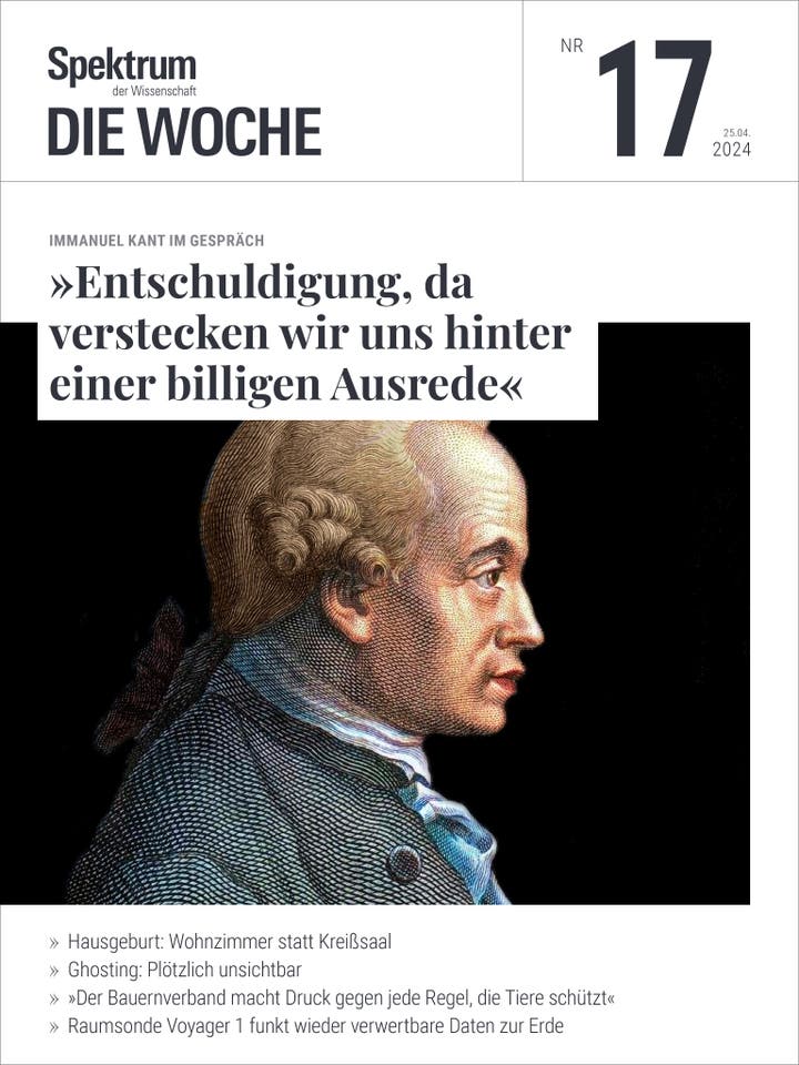 Spektrum - Die Woche - 17/2024 - »Entschuldigung, da verstecken wir uns hinter einer billigen Ausrede«
